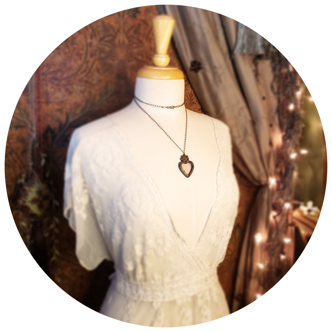 Sacred Heart of the Forest ~ Faerie Queene Amulet