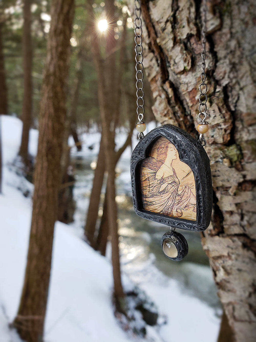 The Fairies Had Their Tiffs with the Birds ~ Pictorial Shrine Amulet