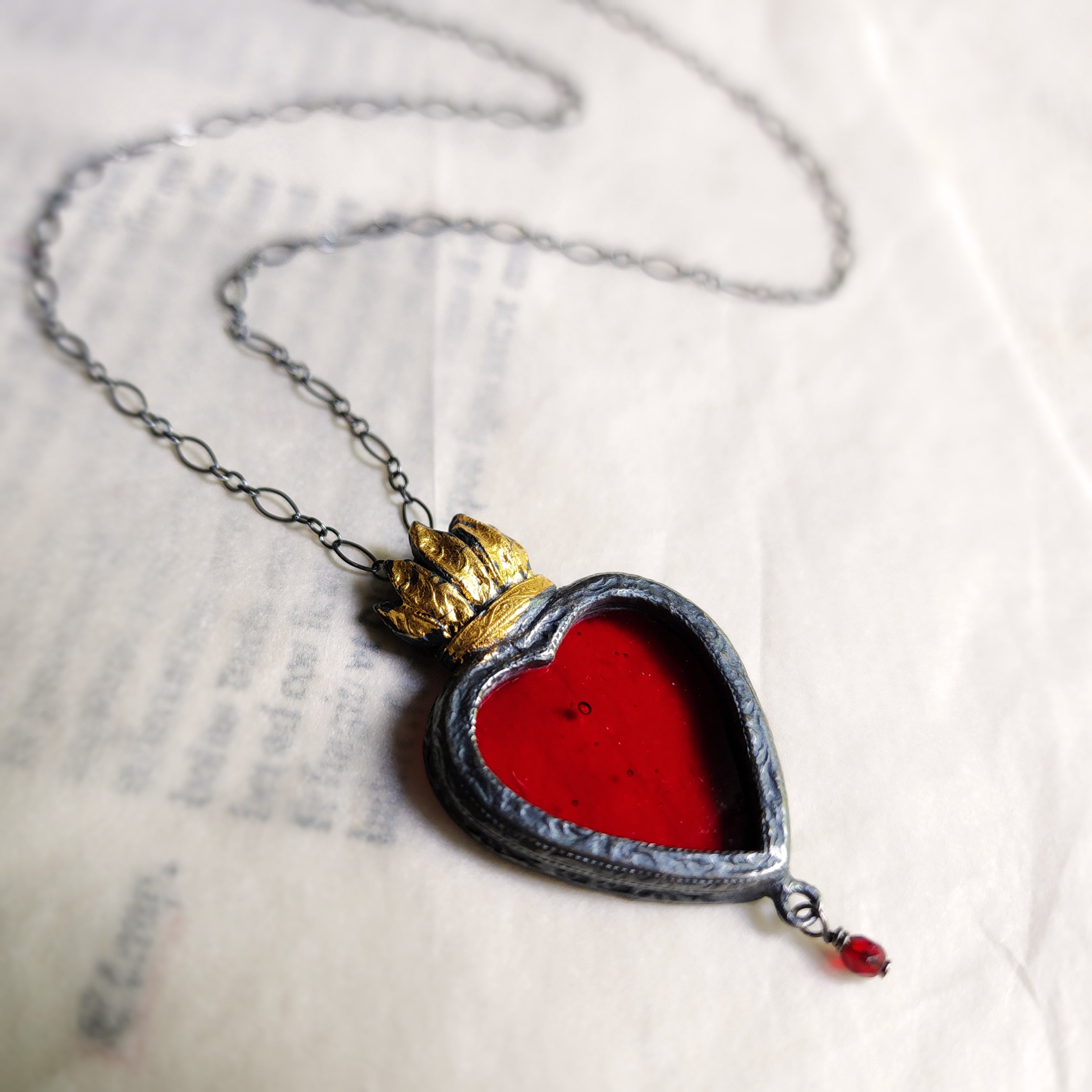 fiamma d'oro - sacred heart amulet – Parrish Relics