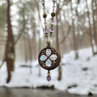 florialia - floriated clover miracle window amulet