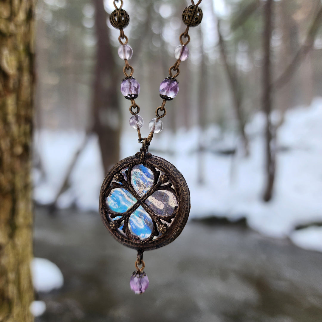 florialia - floriated clover miracle window amulet