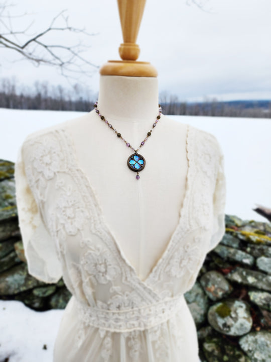 florialia - floriated clover miracle window amulet