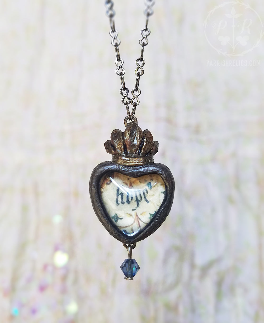 hope ~ Sacred Heart Pictorial Shrine Amulet