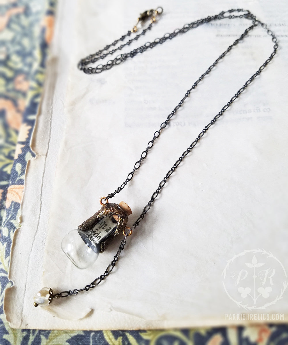 Hidden Heart ~ Incunabula Gothic Arch Glass Vessel Amulet