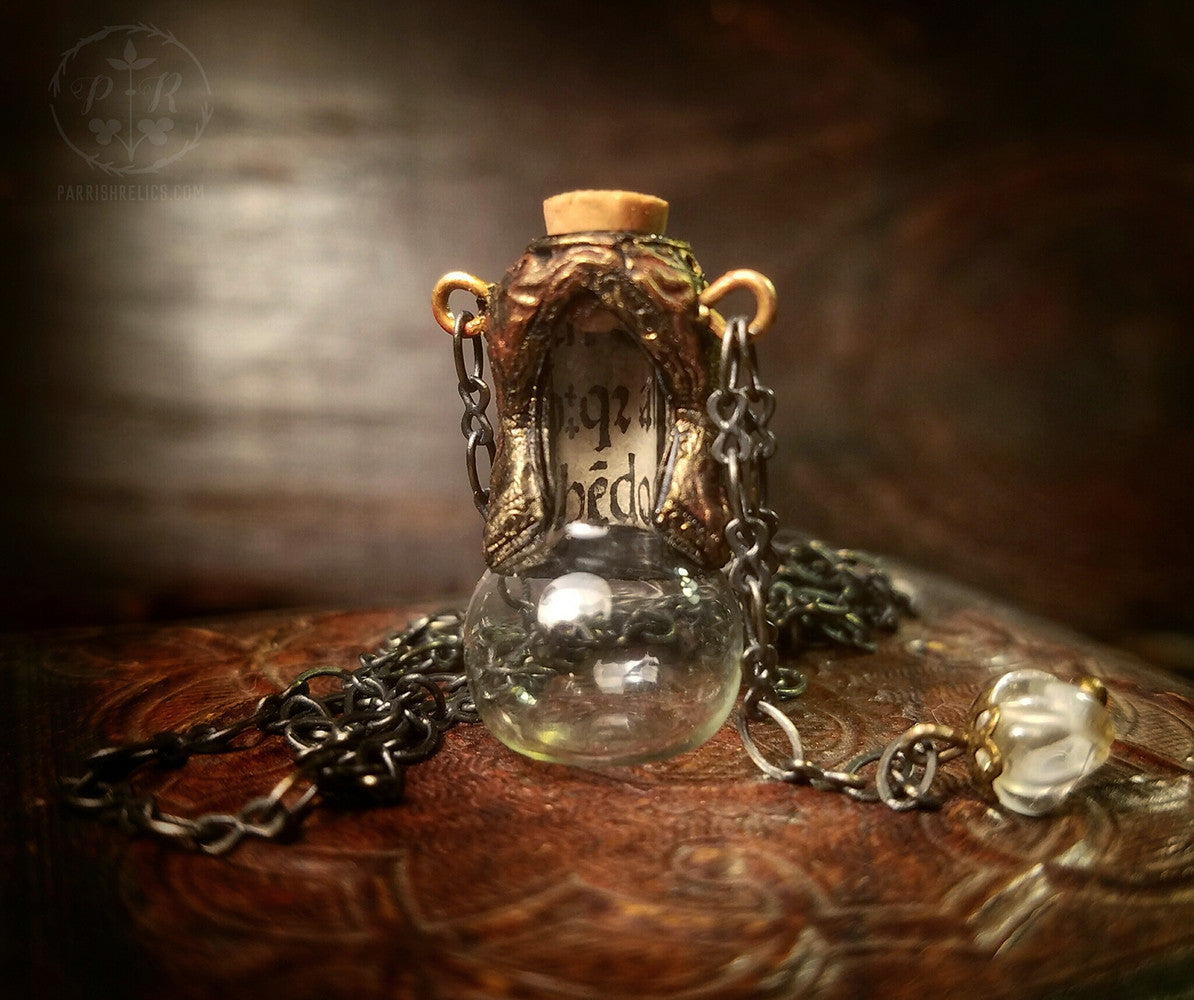 Hidden Heart ~ Incunabula Gothic Arch Glass Vessel Amulet