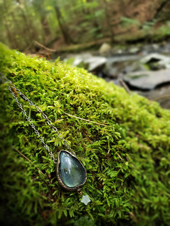 Avalon ~ Labradorite & Star Gothic Arch Amulet