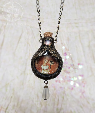 Angel of the Lily ~ Gothic Arch Vessel Amulet