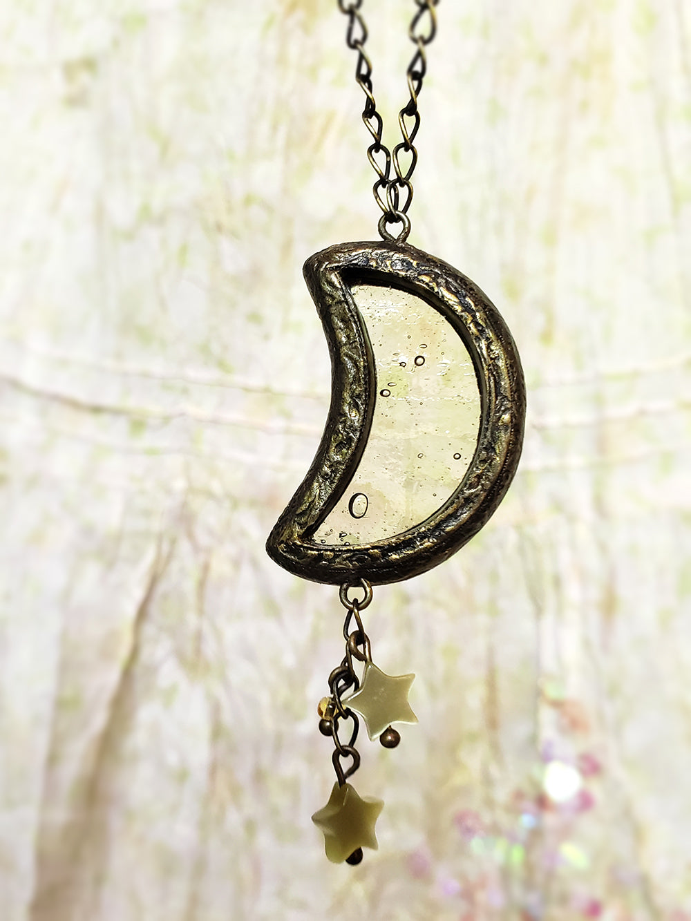 La Luna Stained Glass & Starlight Amulet
