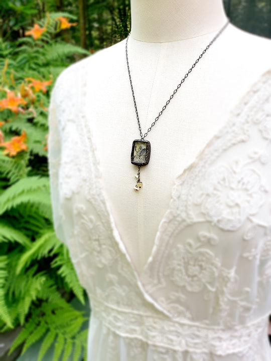 Heraldic Mermaid Pictorial Shrine Amulet