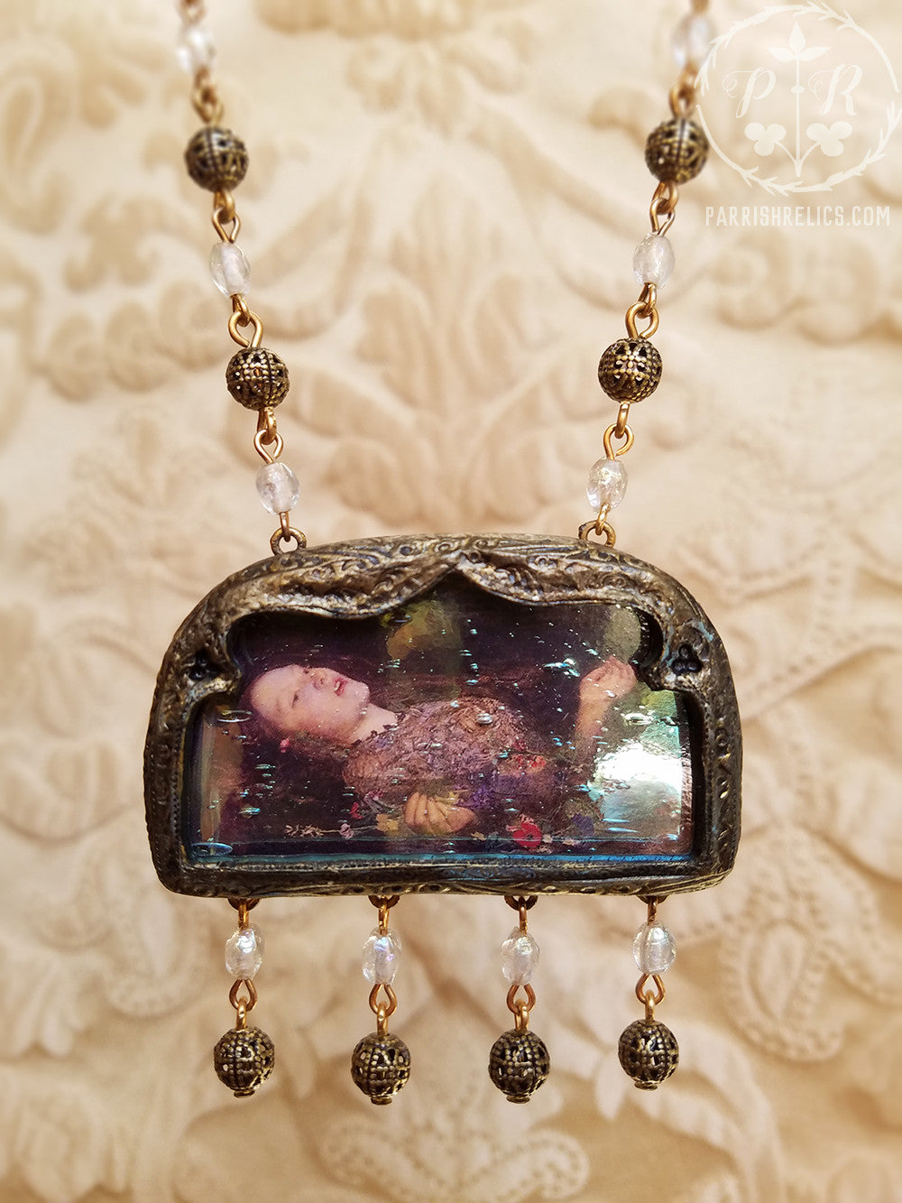 Iridescent Ophelia ~ Pictorial Shrine Amulet