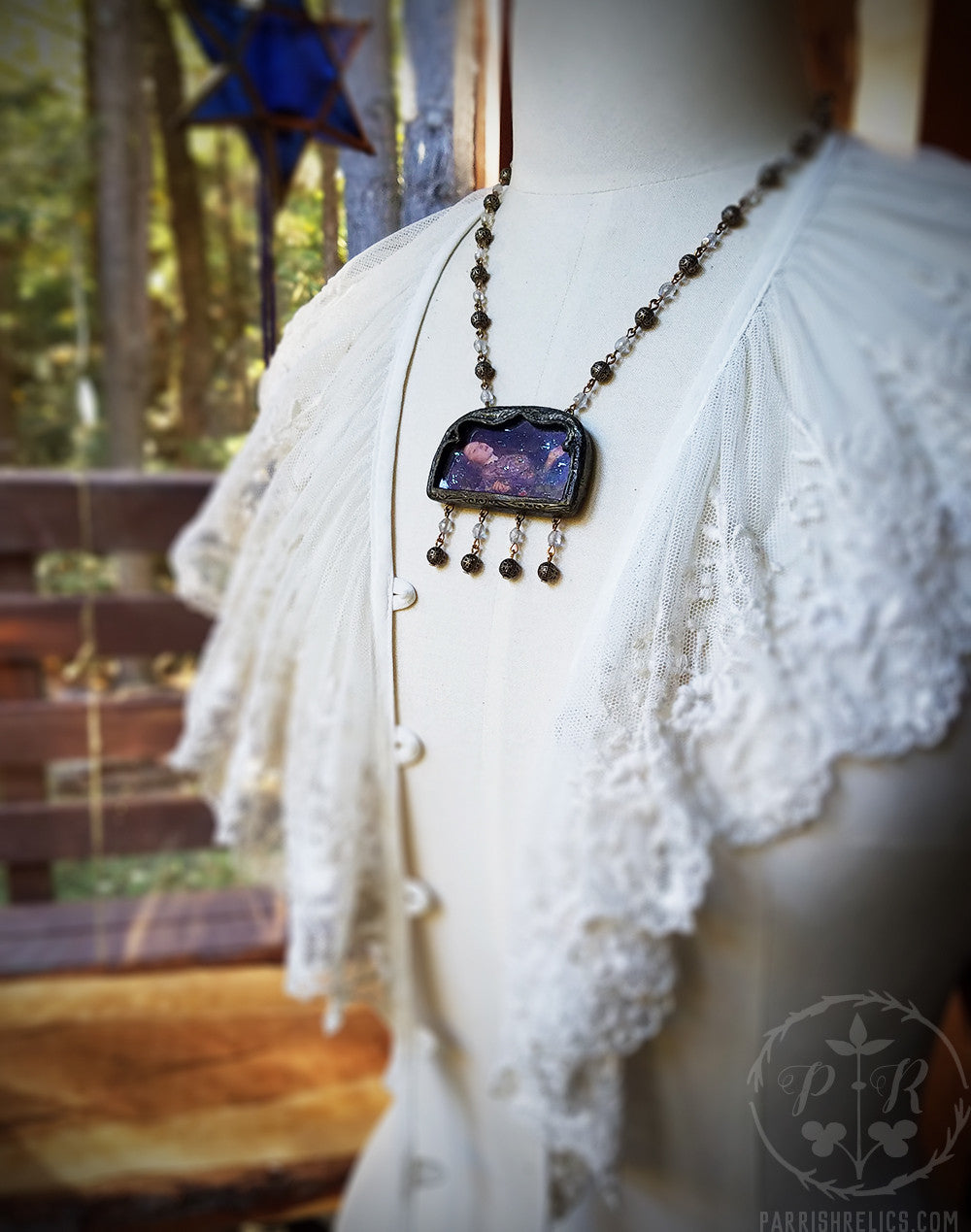 Iridescent Ophelia ~ Pictorial Shrine Amulet