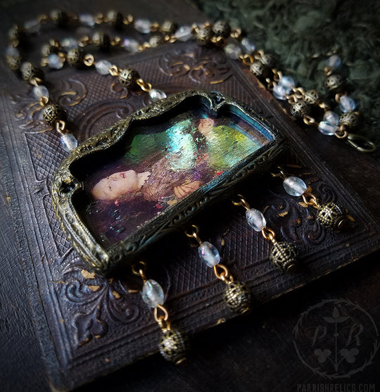 Iridescent Ophelia ~ Pictorial Shrine Amulet