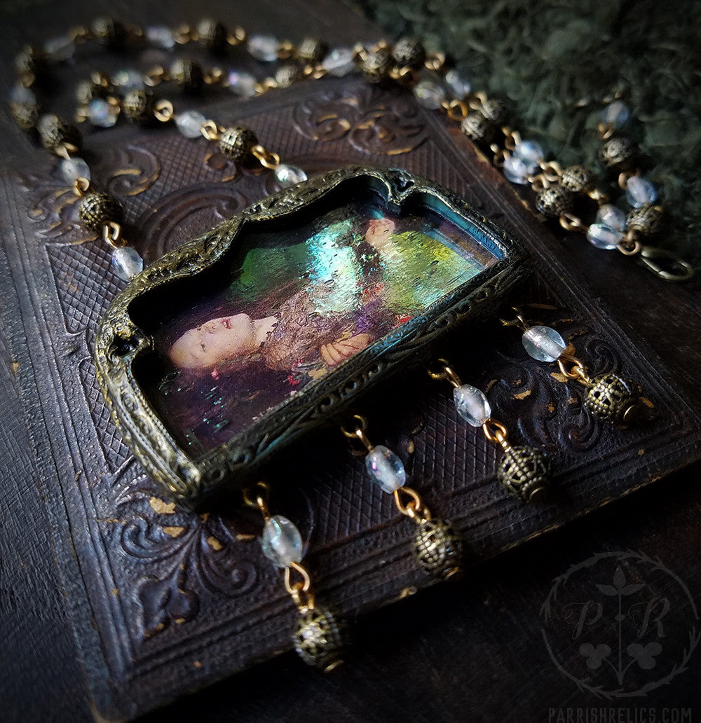 Iridescent Ophelia ~ Pictorial Shrine Amulet