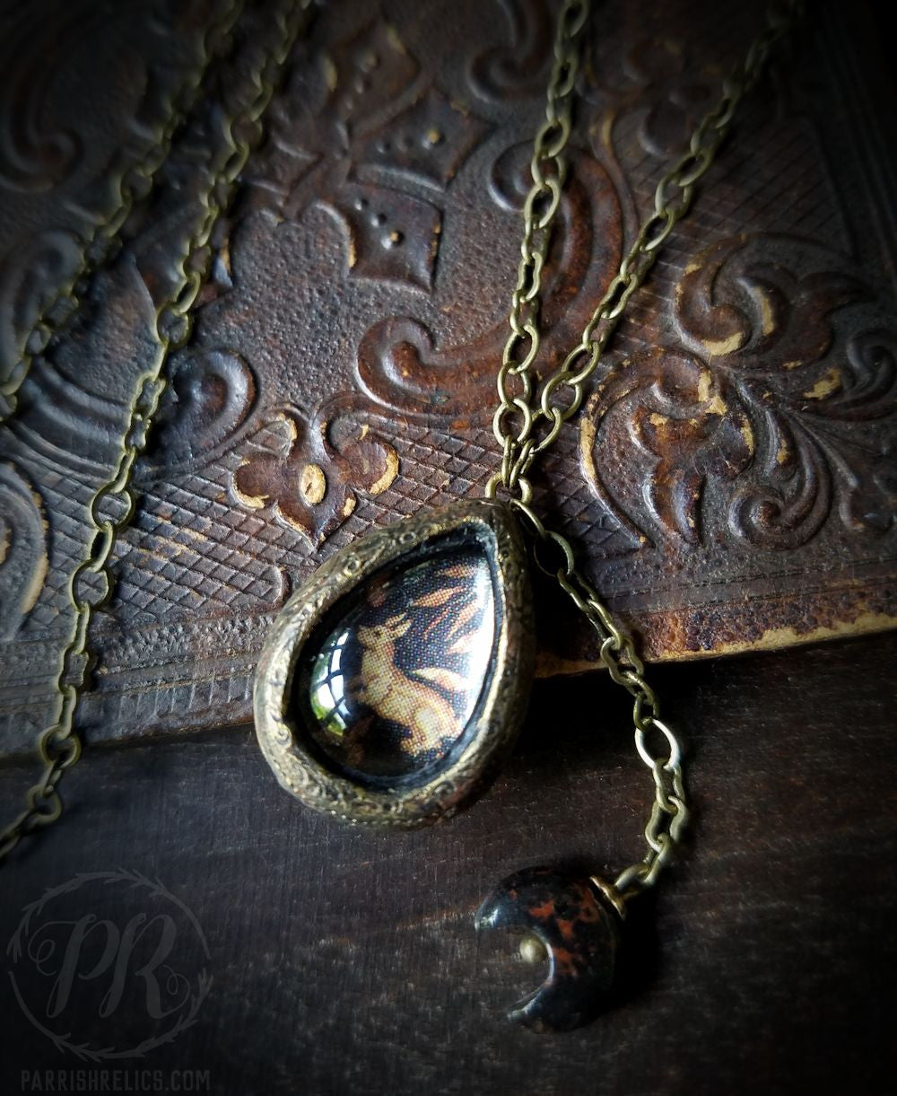 Rabbit Tapestry & Crescent Amulet