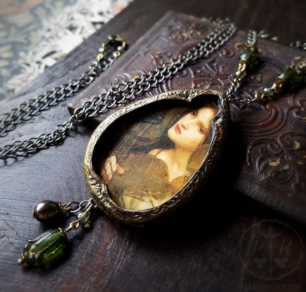 In a Glade ~ J.W.Waterhouse Pictorial Shrine Amulet