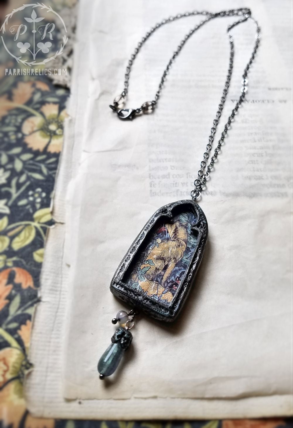 Forest Tapestry Fox Pictorial Shrine Amulet