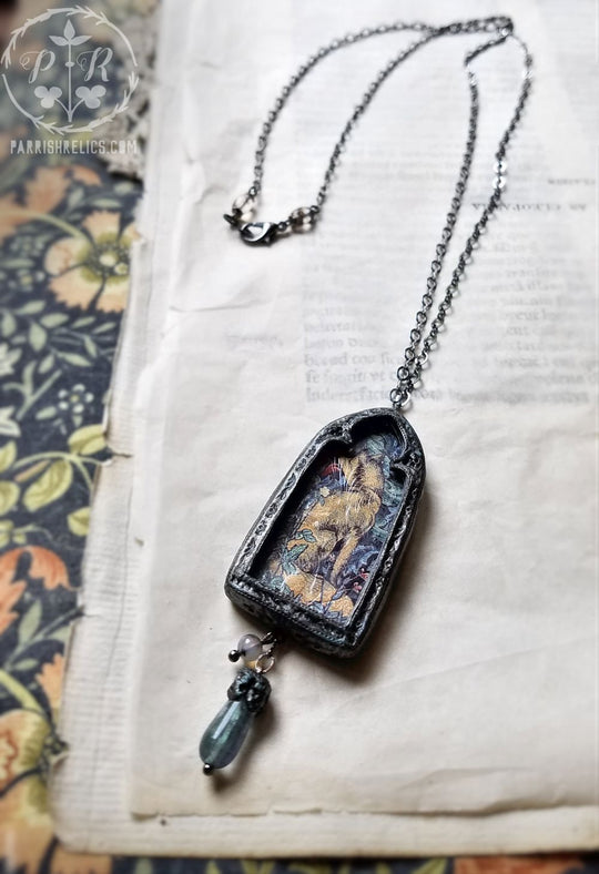 Forest Tapestry Fox Pictorial Shrine Amulet