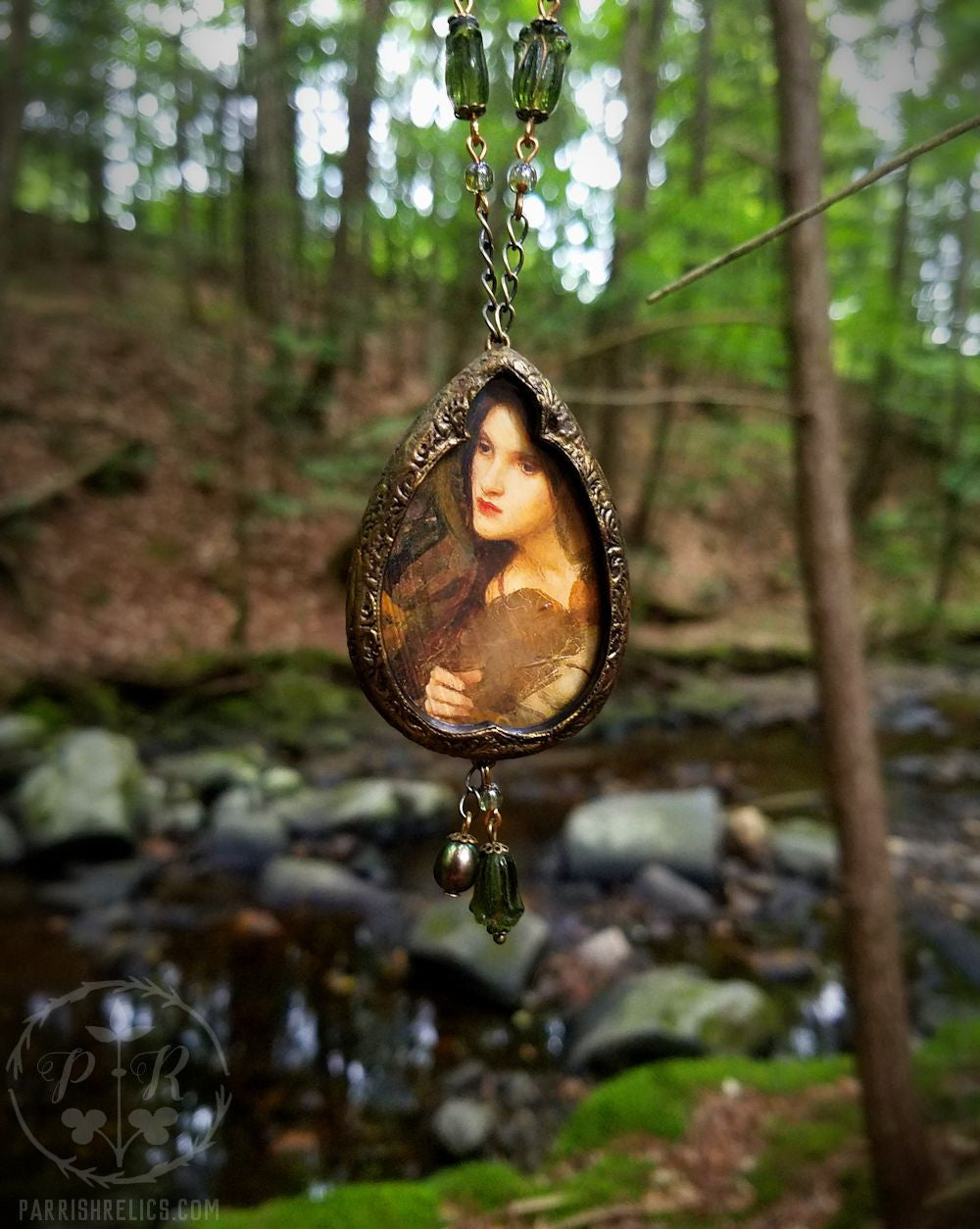 In a Glade ~ J.W.Waterhouse Pictorial Shrine Amulet
