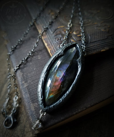 Arch of Pasithea ~ Labradorite Gothic Arch Amulet