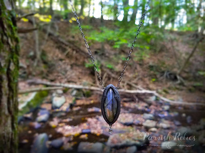 Arch of Pasithea ~ Labradorite Gothic Arch Amulet