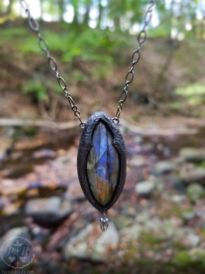 Arch of Pasithea ~ Labradorite Gothic Arch Amulet