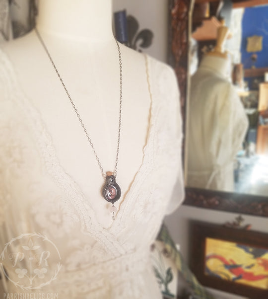 Psyche Opening the Golden Box ~ JW Waterhouse Vessel Amulet