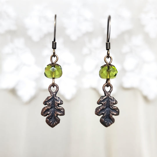 spring - oak bower earrings