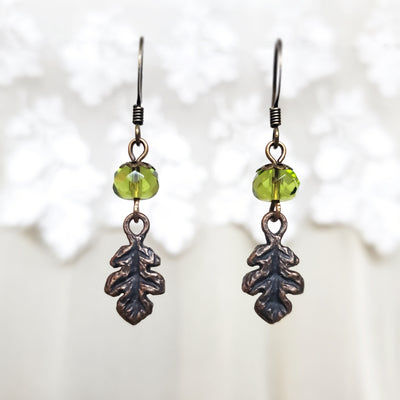 spring - oak bower earrings
