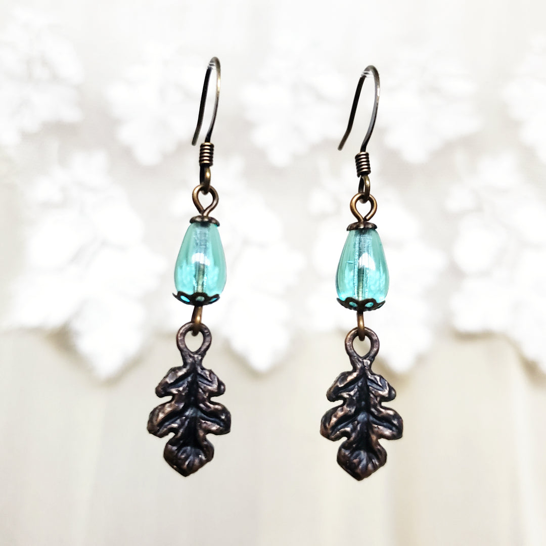 summer - oak bower earrings