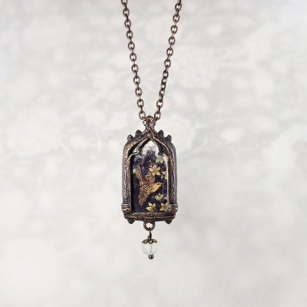 the garden tapestry - venetian gothic window amulet