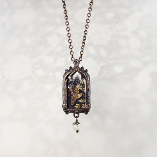 the garden tapestry - venetian gothic window amulet