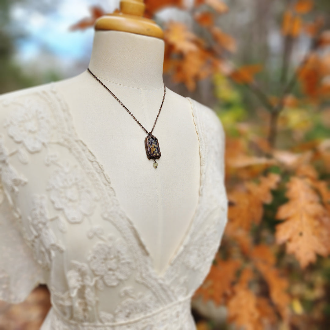 the garden tapestry - venetian gothic window amulet