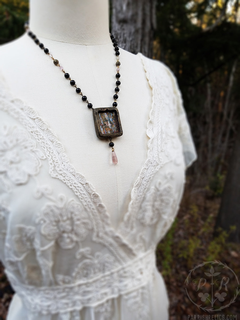 Unicorn Tapestry Pictorial Shrine Amulet