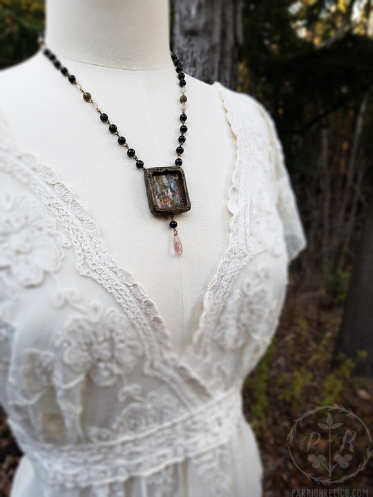 Unicorn Tapestry Pictorial Shrine Amulet